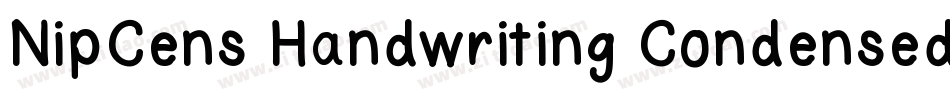 NipCens Handwriting Condensed字体转换